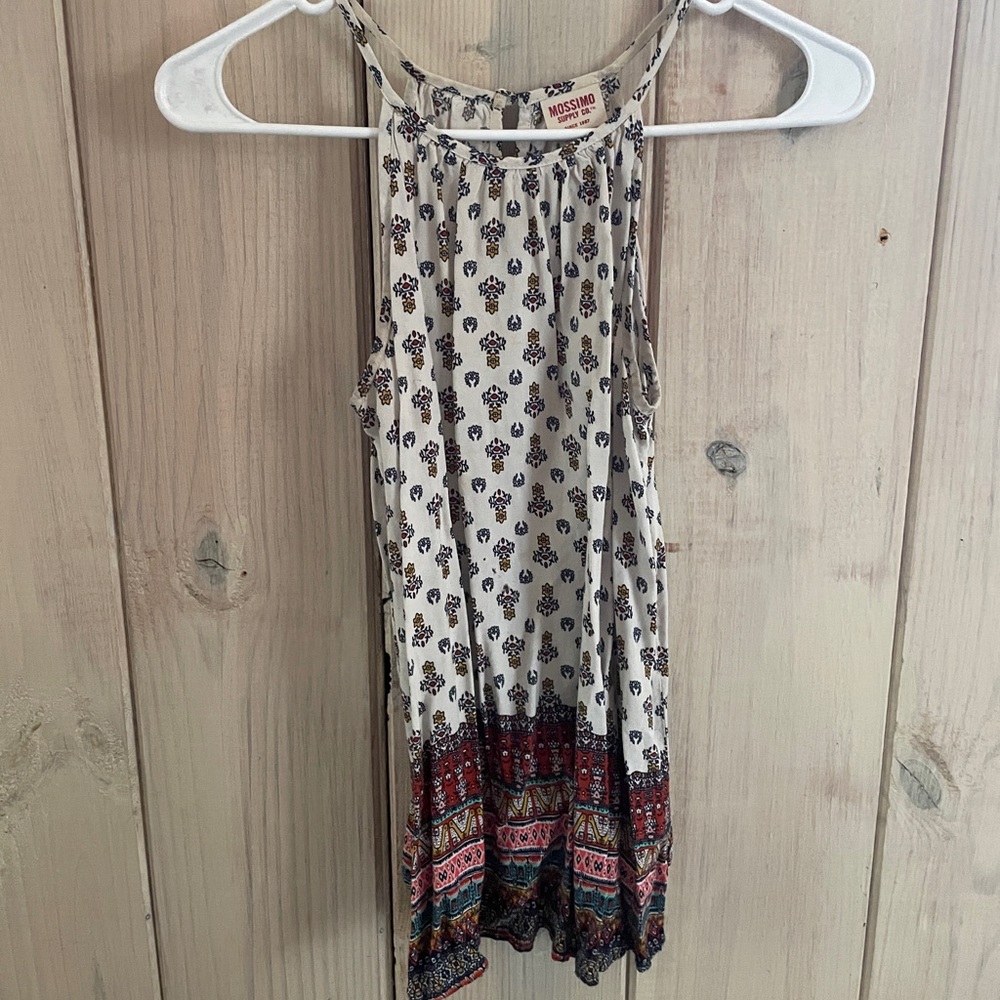 Multicoloured tank type blouse.